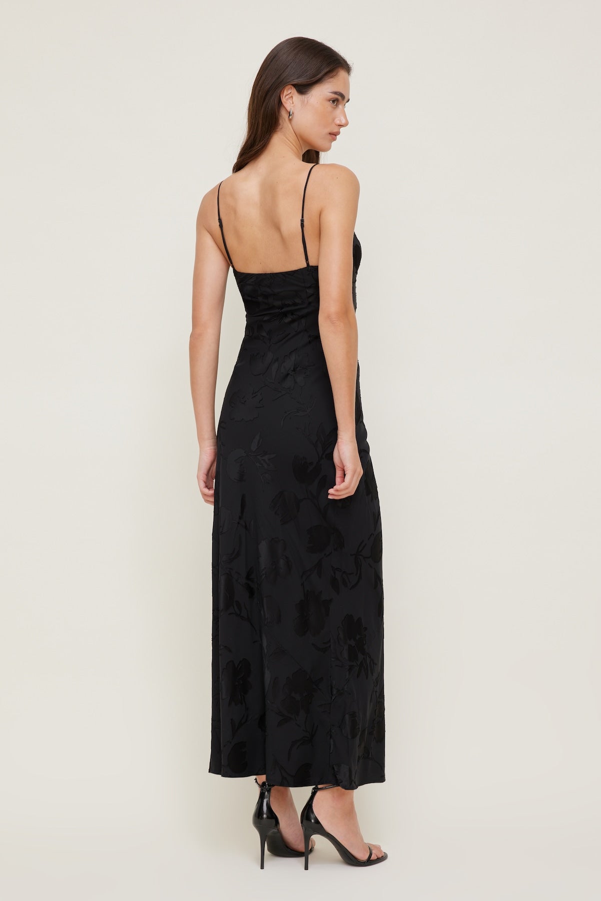 Dynamite Outlet | Jacquard Bustier Maxi Dress Black