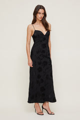 Dynamite Outlet | Jacquard Bustier Maxi Dress Black