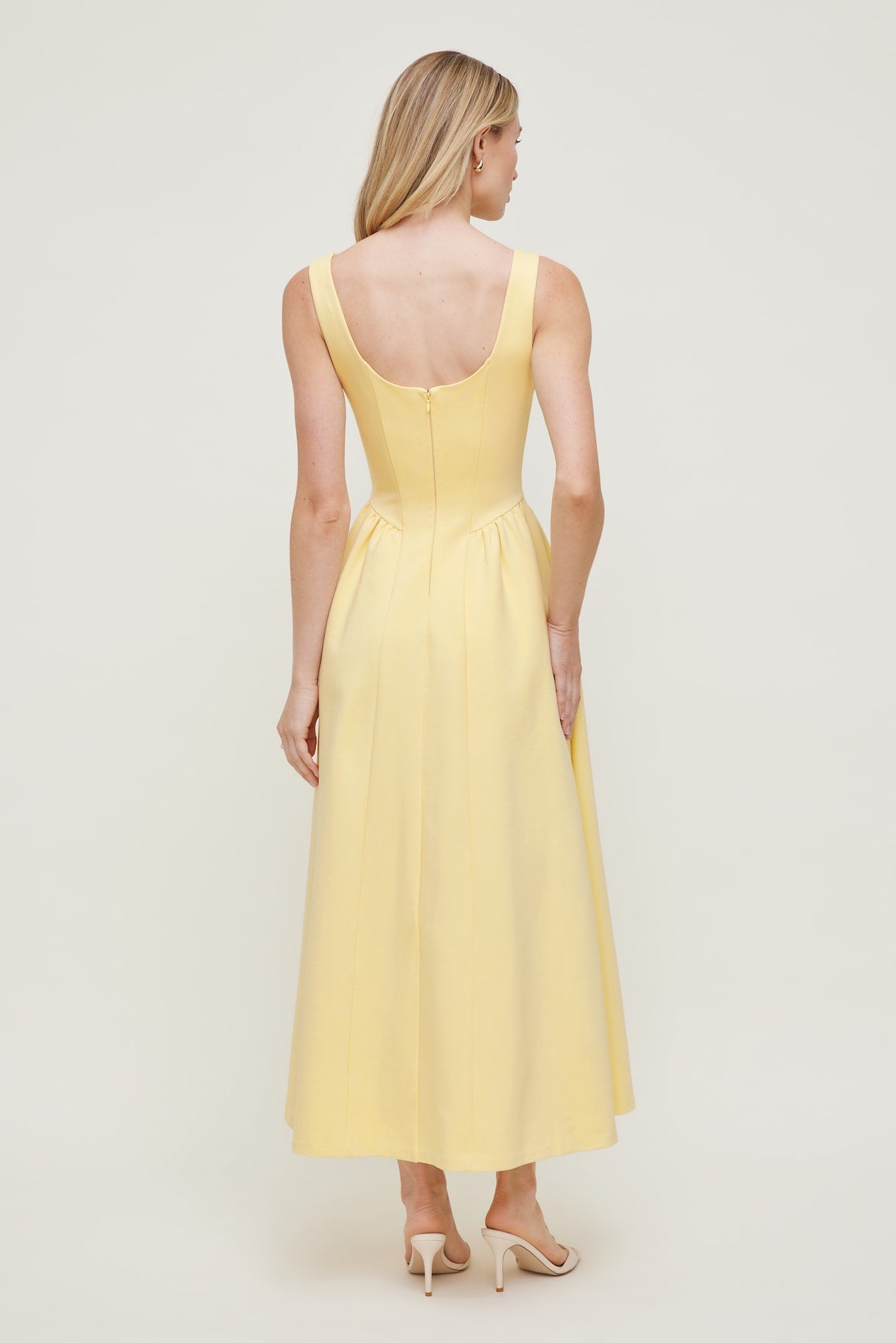 Dynamite Store | Irina Ponte Midi Dress Yellow