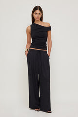 Dynamite Discount | Sculpt Off Shoulder Top Black