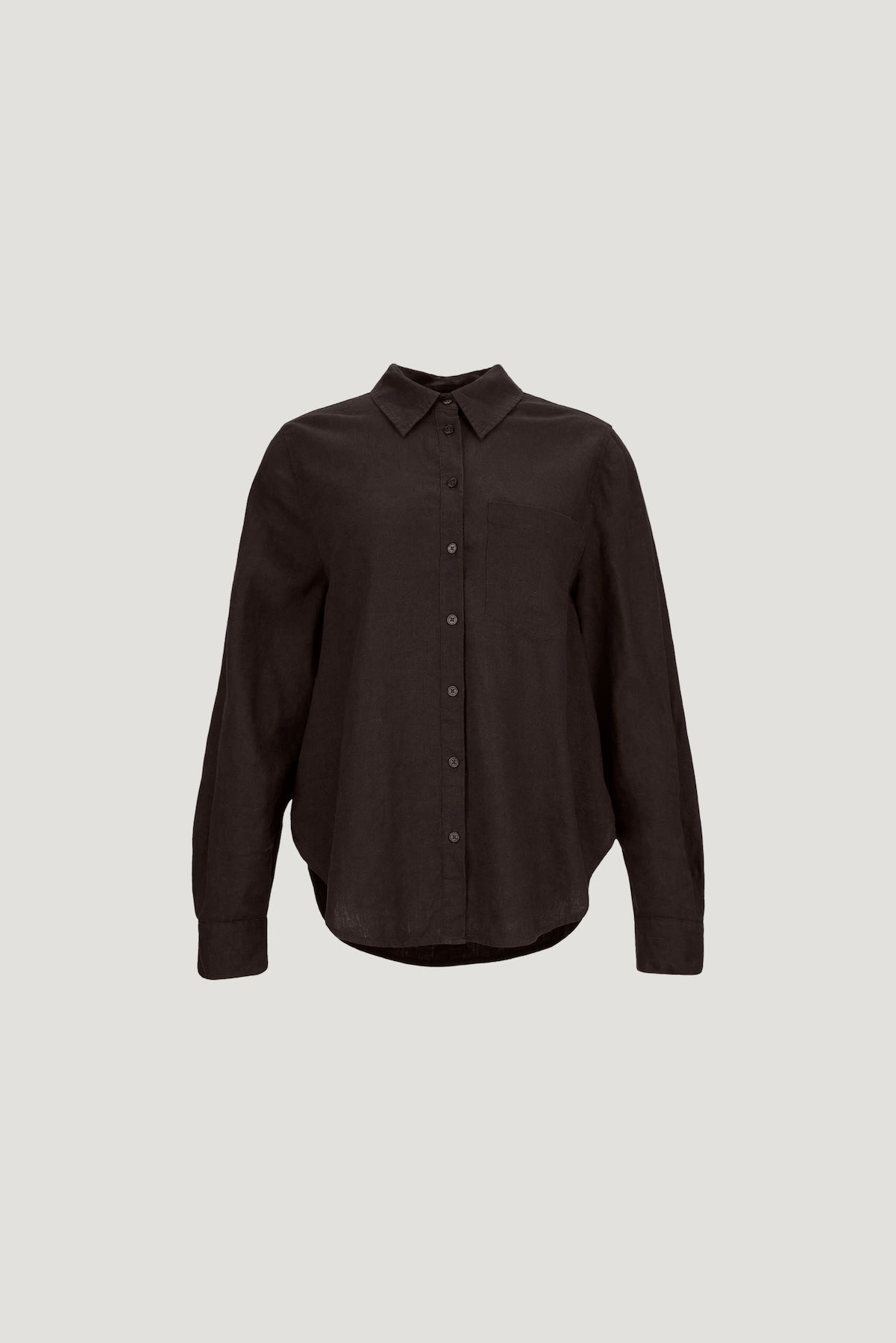 Dynamite Website Shop | Oversized Linen Shirt Brown