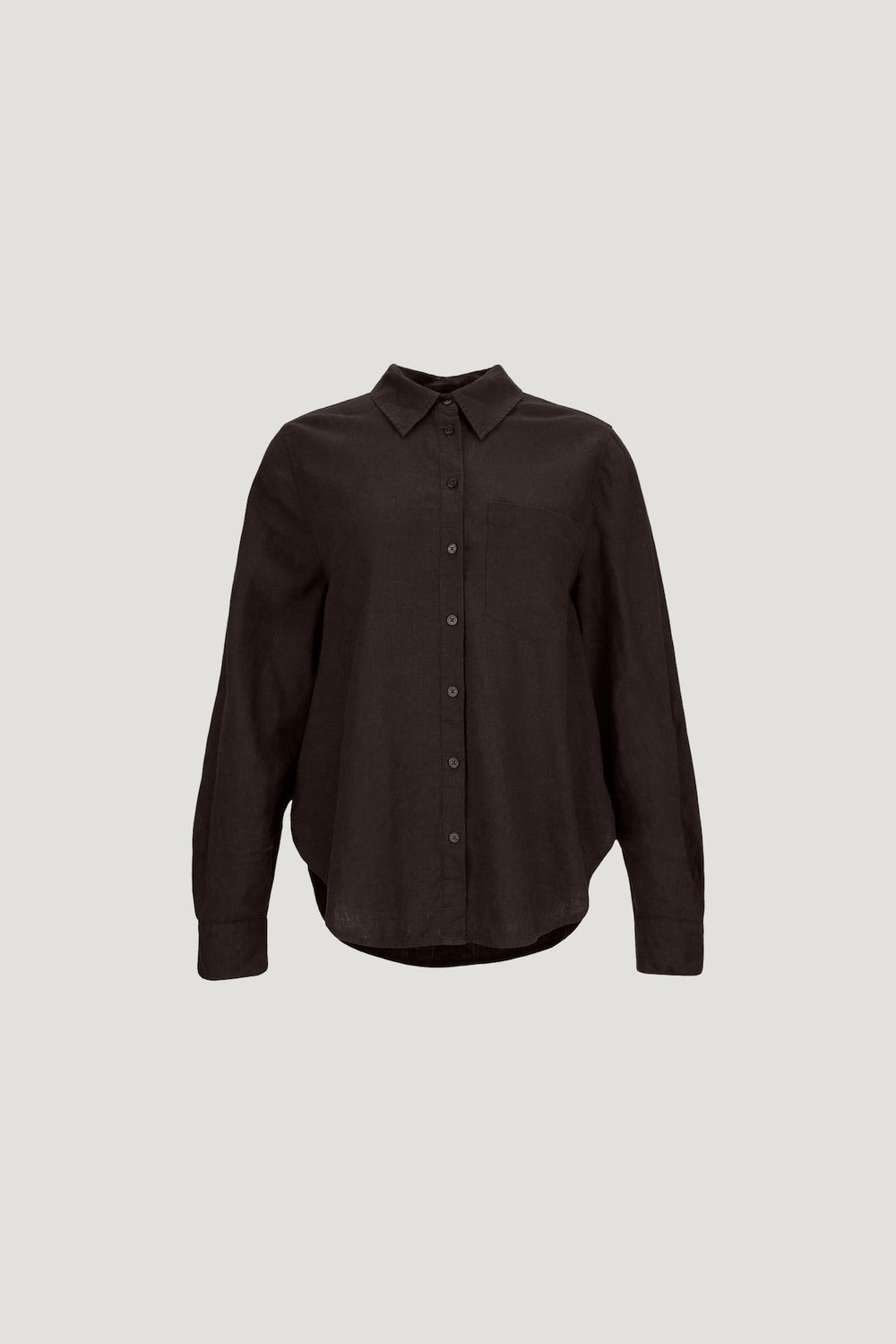 Dynamite Website Shop | Oversized Linen Shirt Brown
