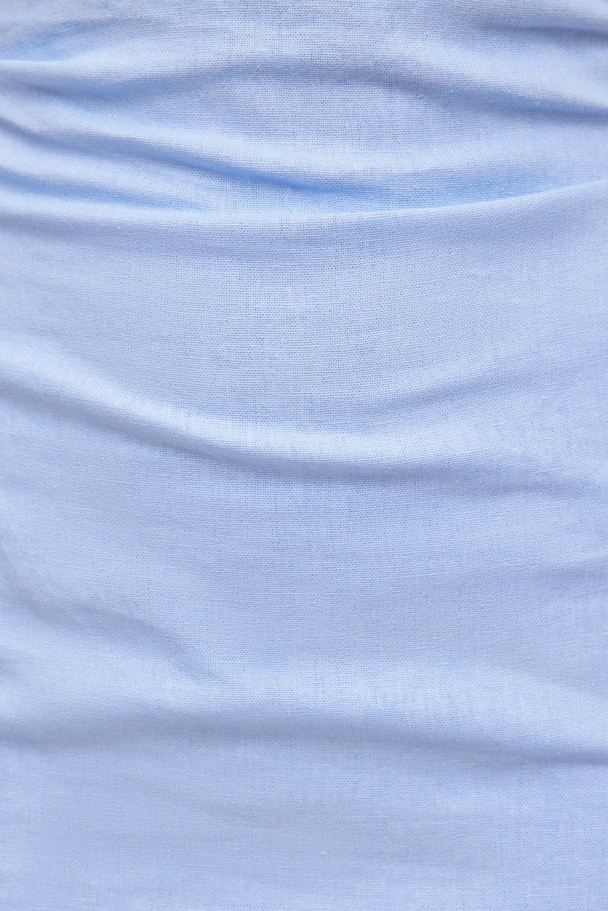 Dynamite Outlets | Linen Off Shoulder Mini Dress Blue