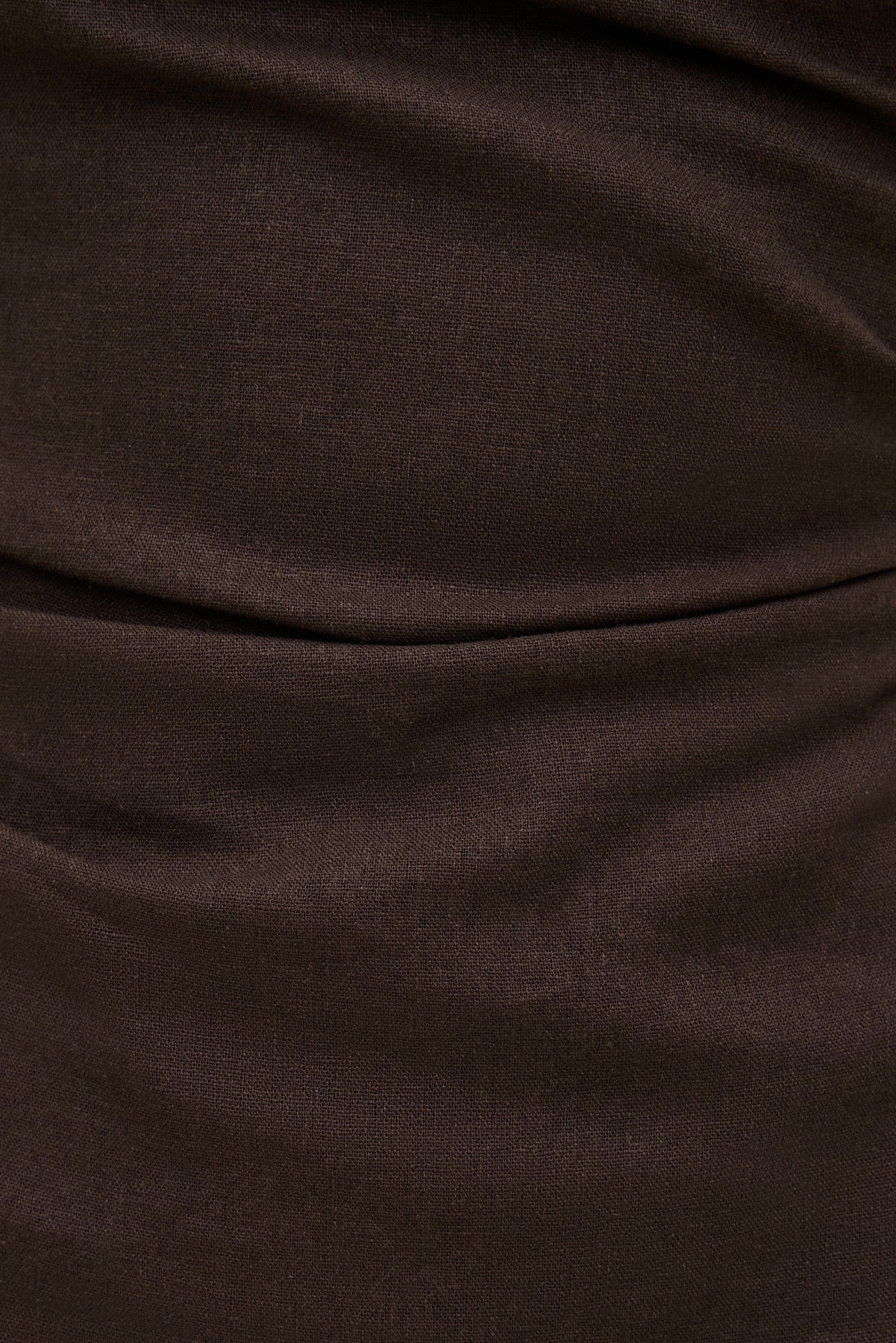 Dynamite On Sale | Linen Off Shoulder Mini Dress Brown