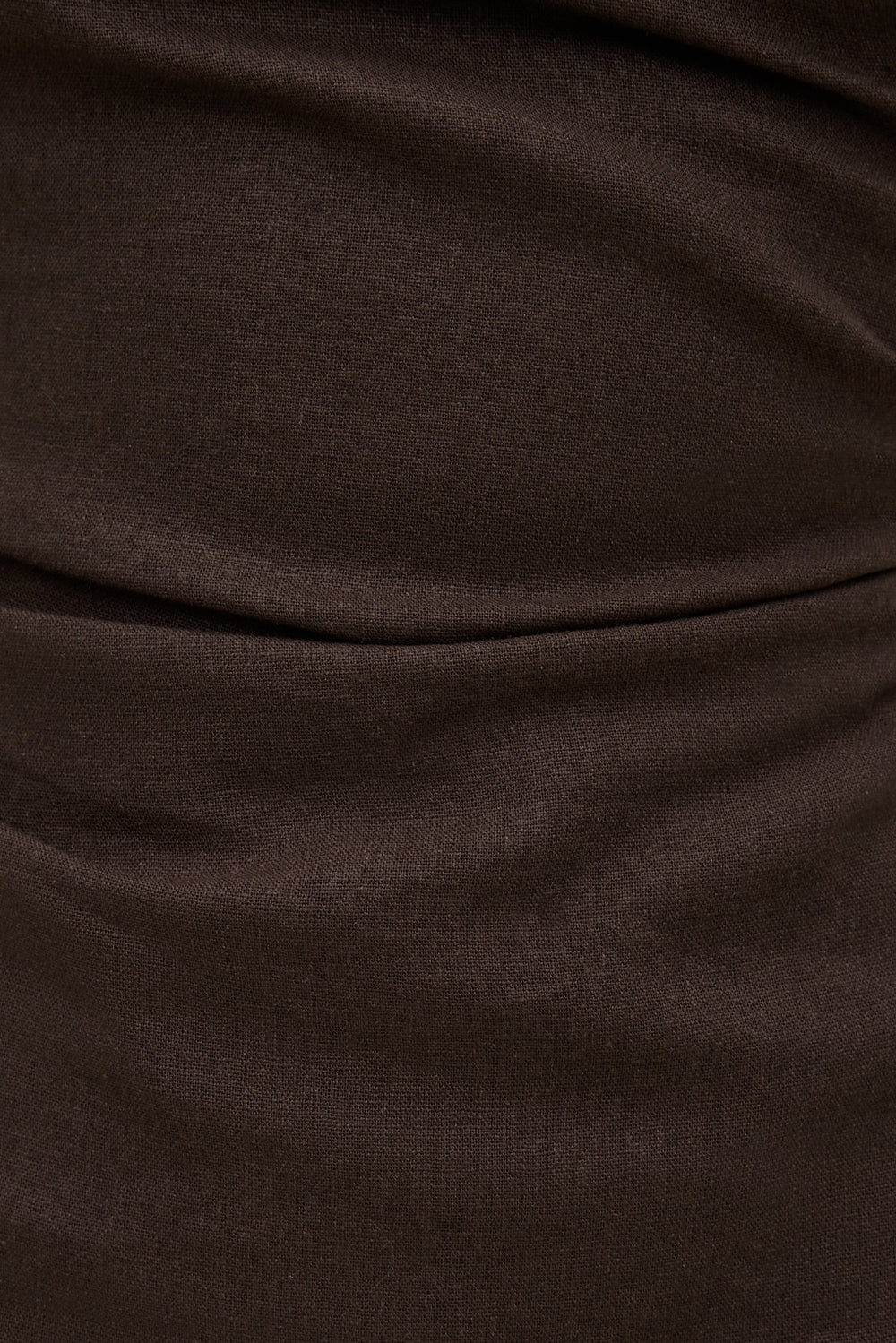 Dynamite On Sale | Linen Off Shoulder Mini Dress Brown