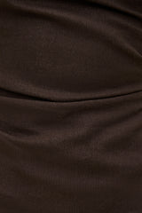 Dynamite On Sale | Linen Off Shoulder Mini Dress Brown
