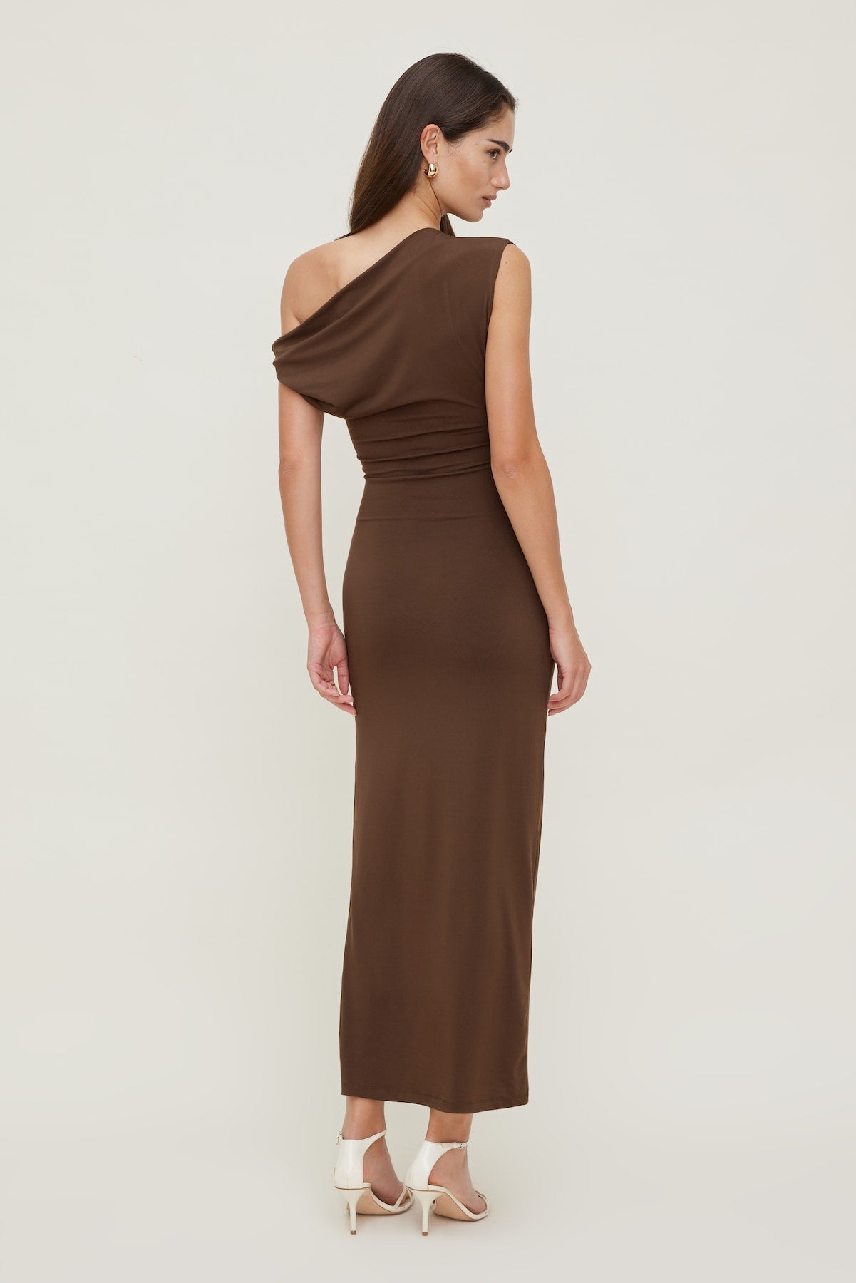 Dynamite Online | Zoe Sculpt Maxi Dress Brown