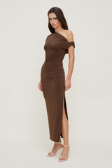 Dynamite Online | Zoe Sculpt Maxi Dress Brown