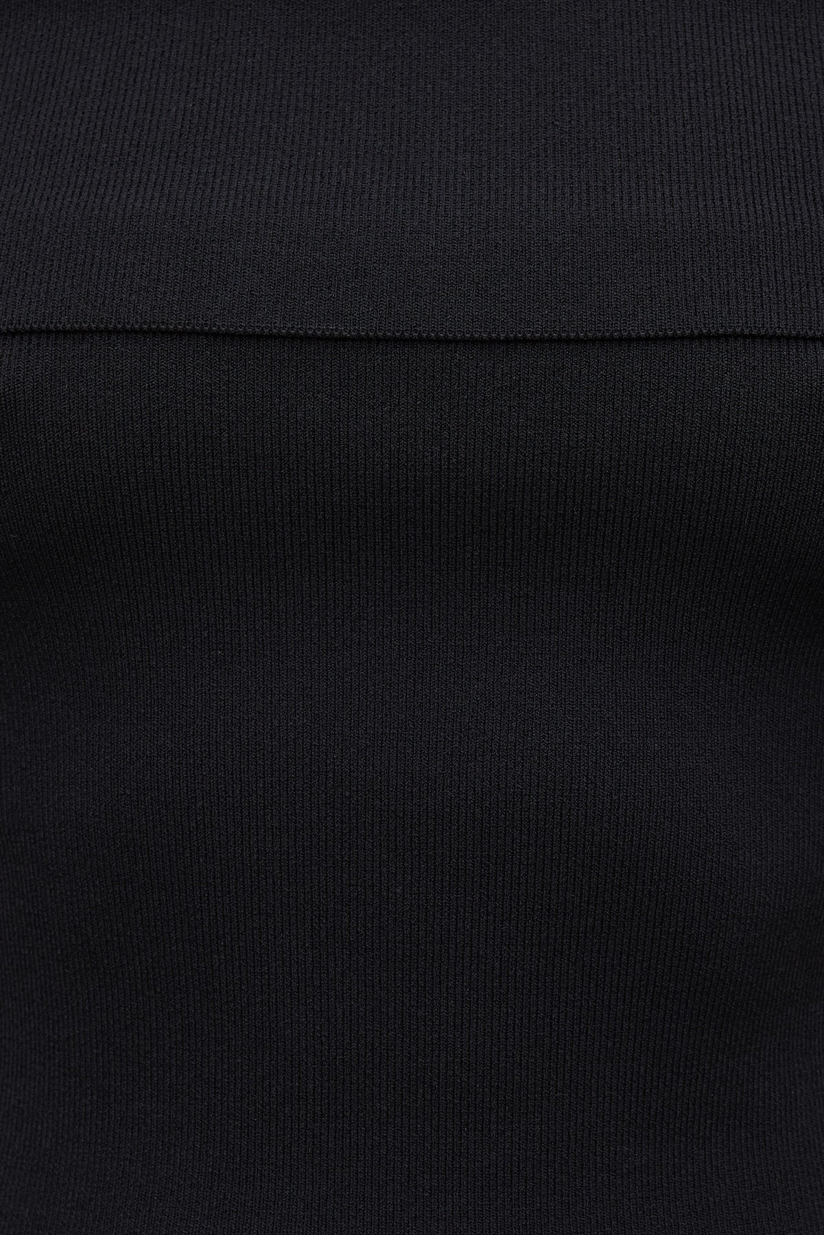 Dynamite Website Shop | Rib Knit Off Shoulder Sweater Black