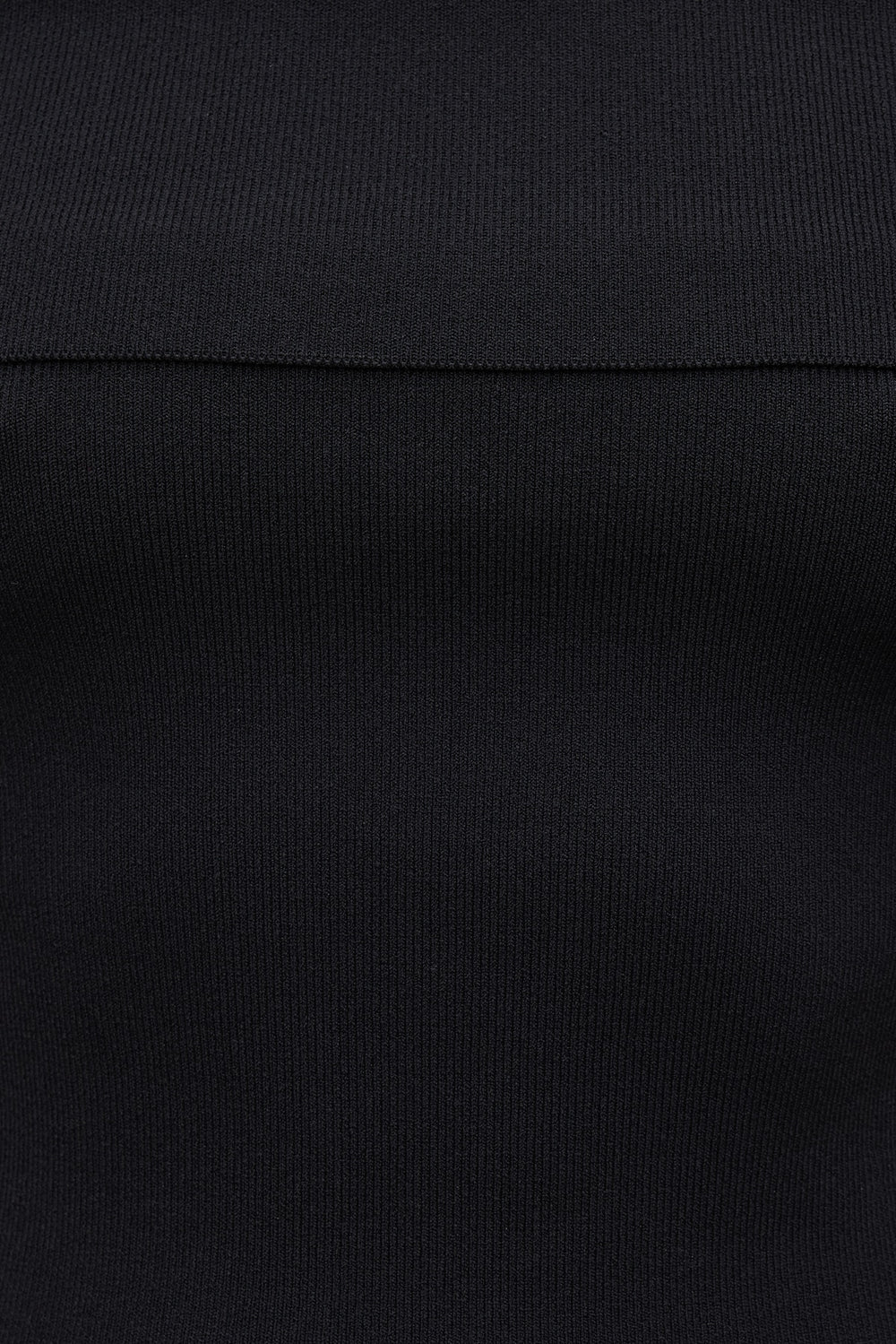 Dynamite Website Shop | Rib Knit Off Shoulder Sweater Black