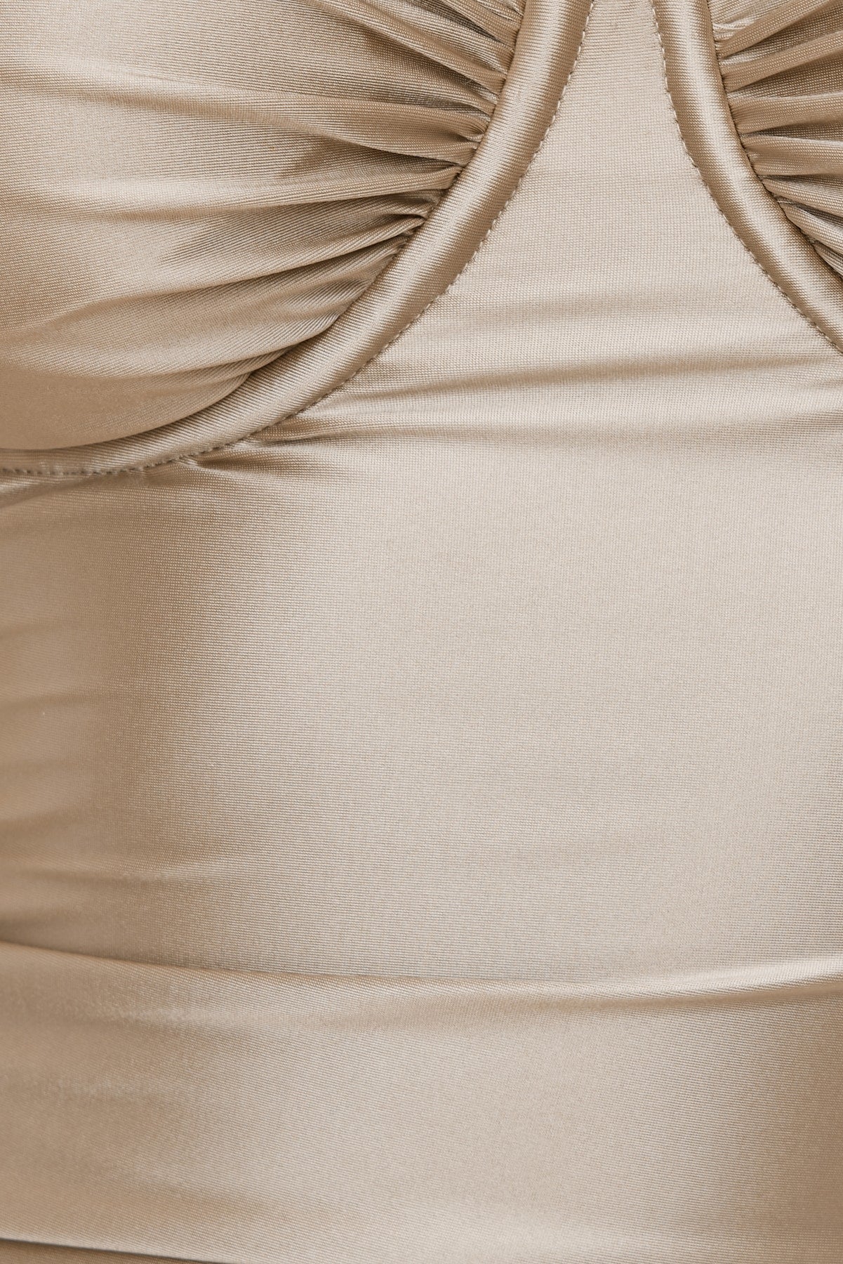Dynamite On Sale | Monet Stretch Satin Top Beige