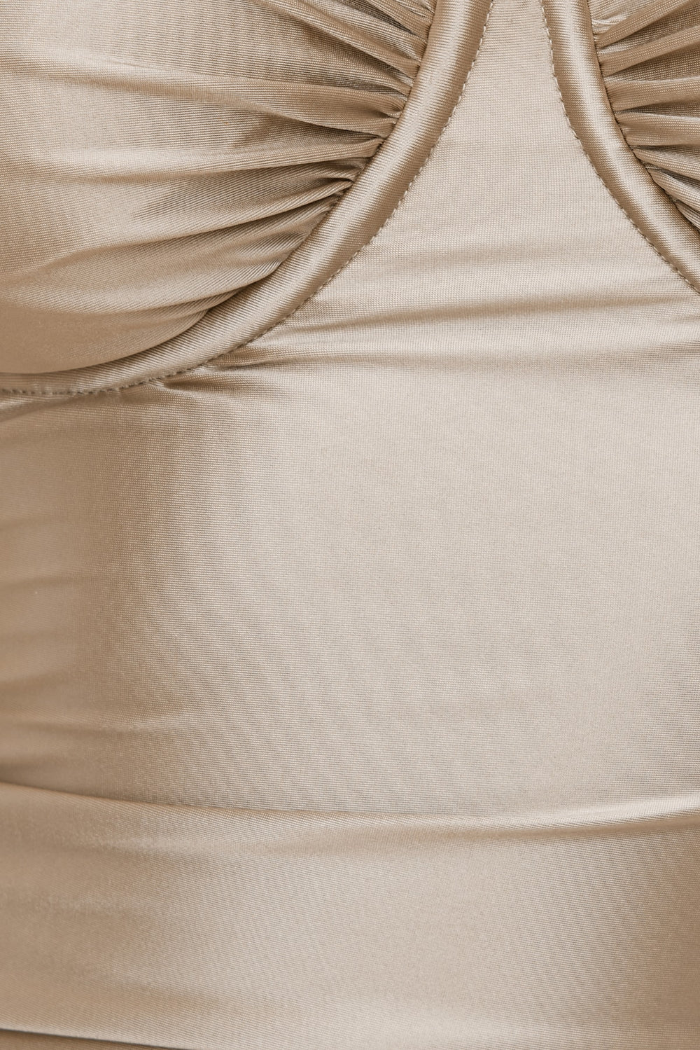 Dynamite On Sale | Monet Stretch Satin Top Beige