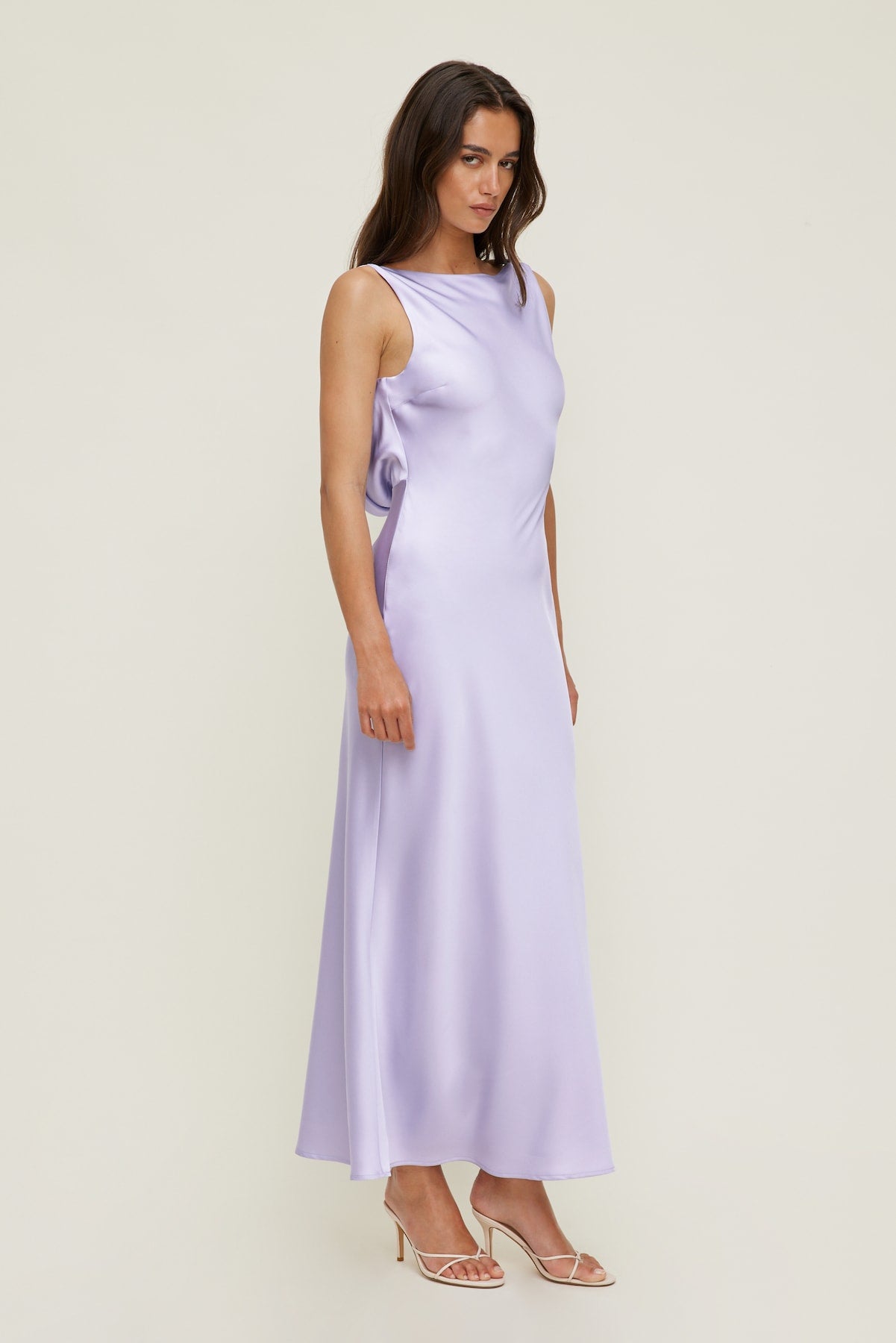 Dynamite Outlet | Nora Satin Maxi Slip Dress PURPLE