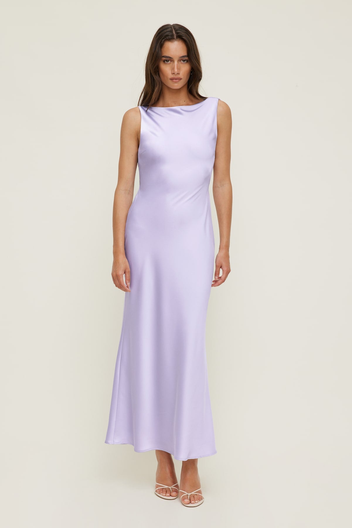 Dynamite Outlet | Nora Satin Maxi Slip Dress PURPLE