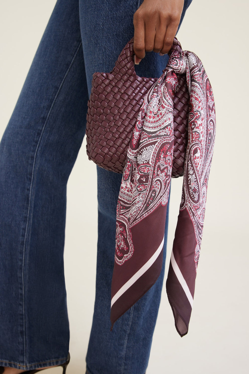 Dynamite Online | Satin Feel Scarf Red