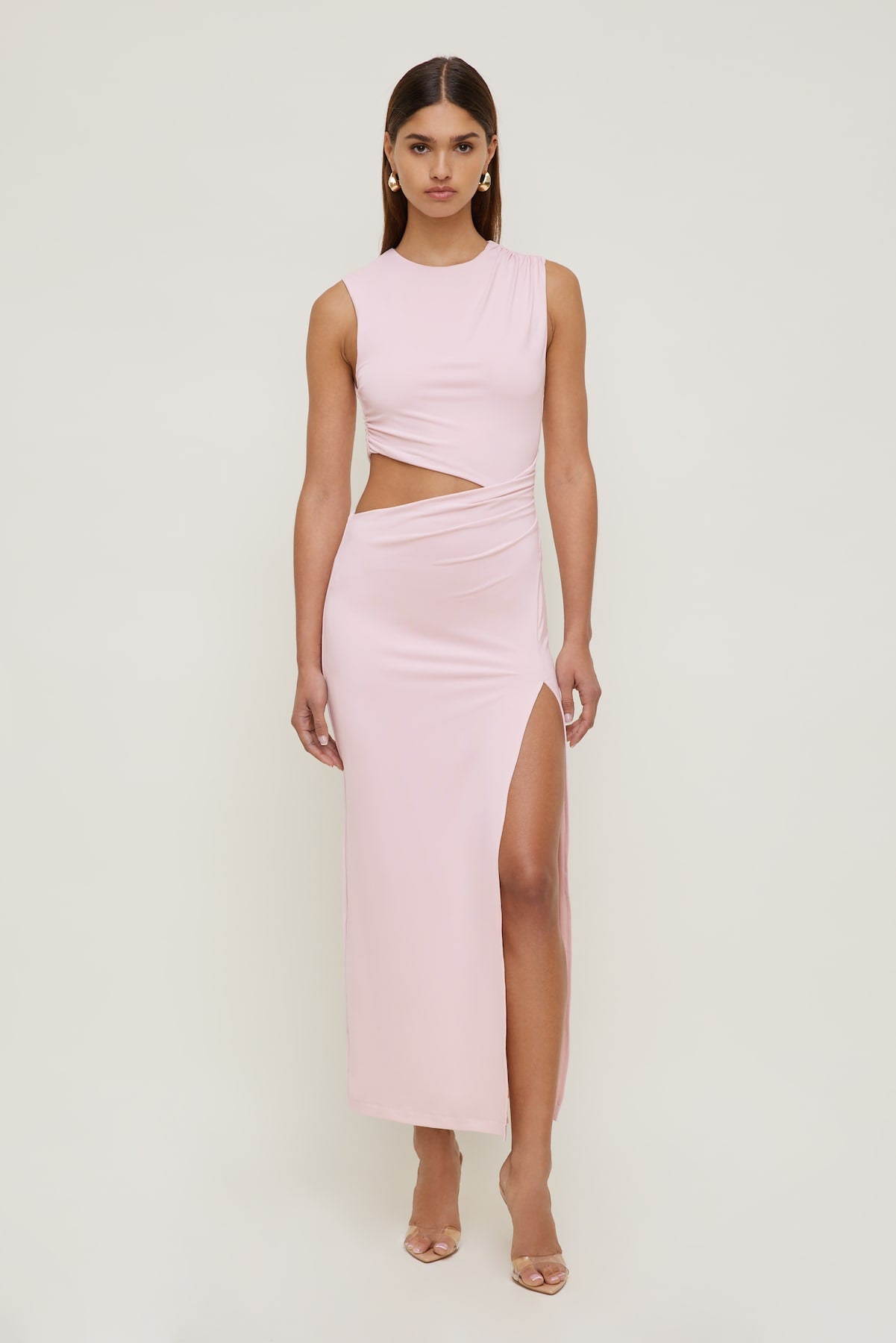 Dynamite Store | Elia Sculpt Maxi Dress Pink
