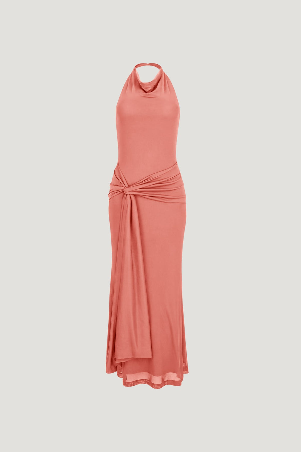 Dynamite Website Shop | Scarlet Draped Mesh Maxi Dress Pink