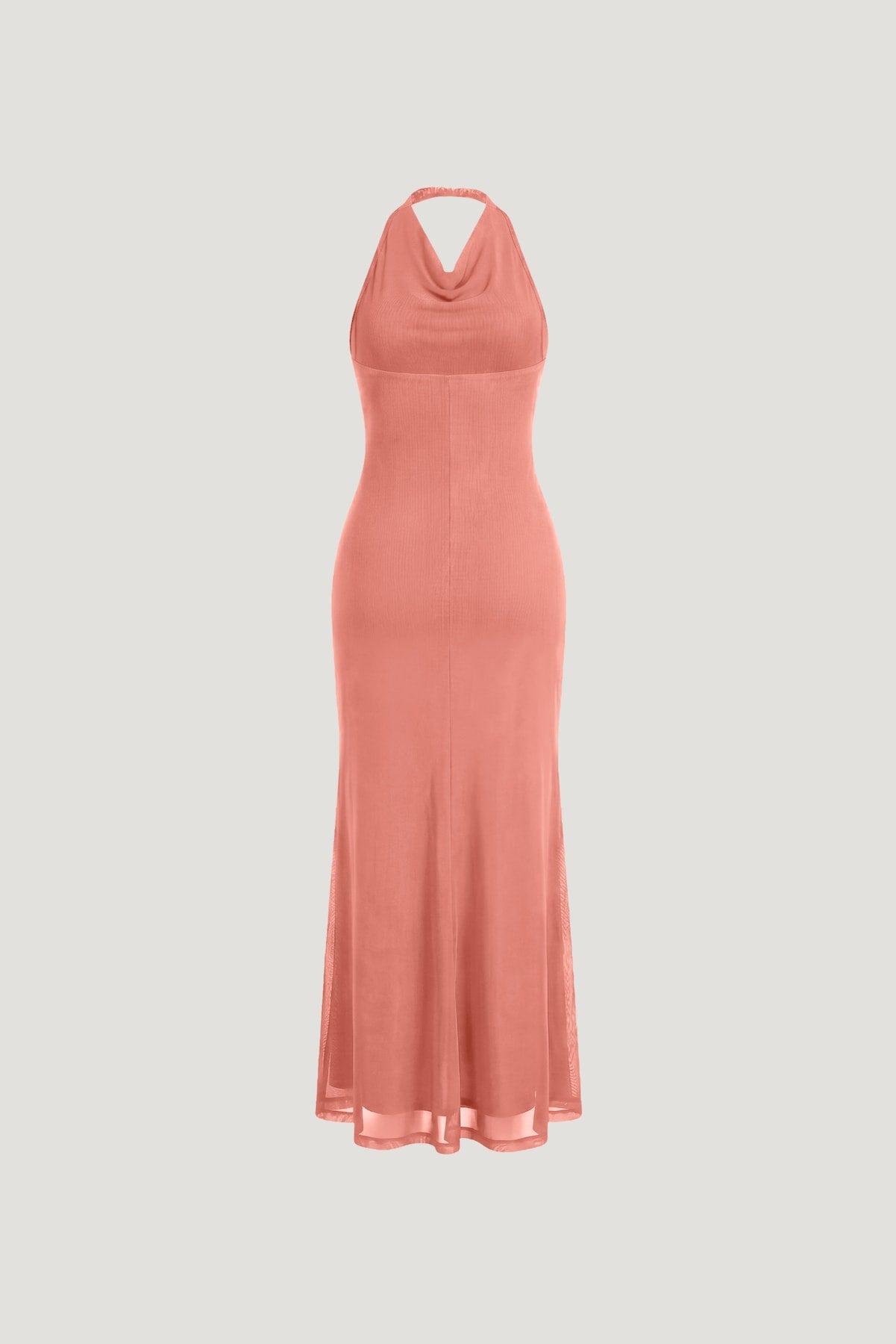 Dynamite Website Shop | Scarlet Draped Mesh Maxi Dress Pink