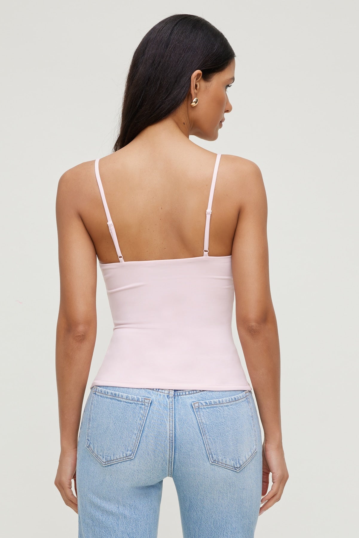 Dynamite Discount | Sculpt Lace Trim Cami Top Pink