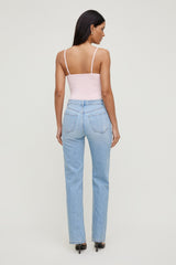 Dynamite Discount | Sculpt Lace Trim Cami Top Pink