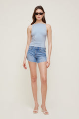 Dynamite On Sale | Sculpt Strappy Boat Neck Tank Top Blue