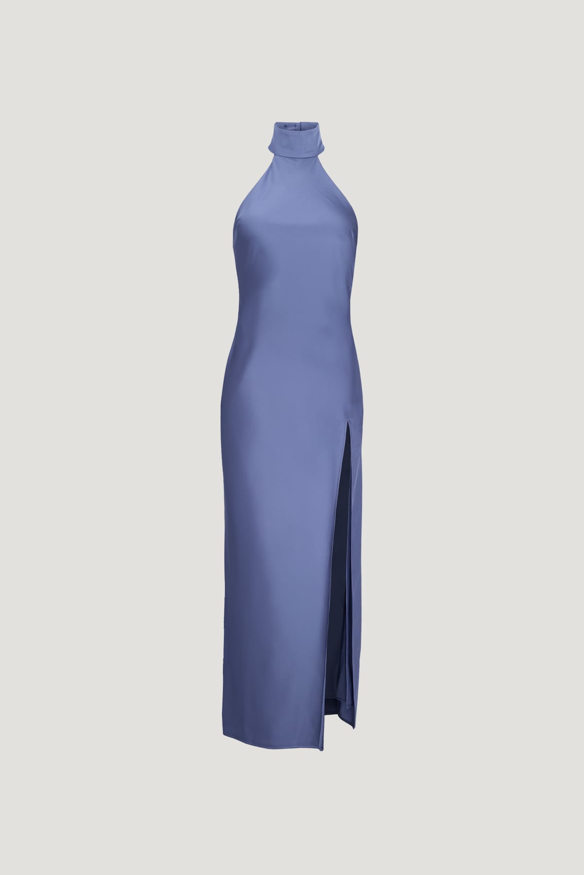 Dynamite Online | Satin Halter Maxi Dress Blue