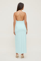 Dynamite Discount | Sculpt Necklace Maxi Dress Blue