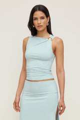 Dynamite Store | Sculpt Metal Detail Top Blue