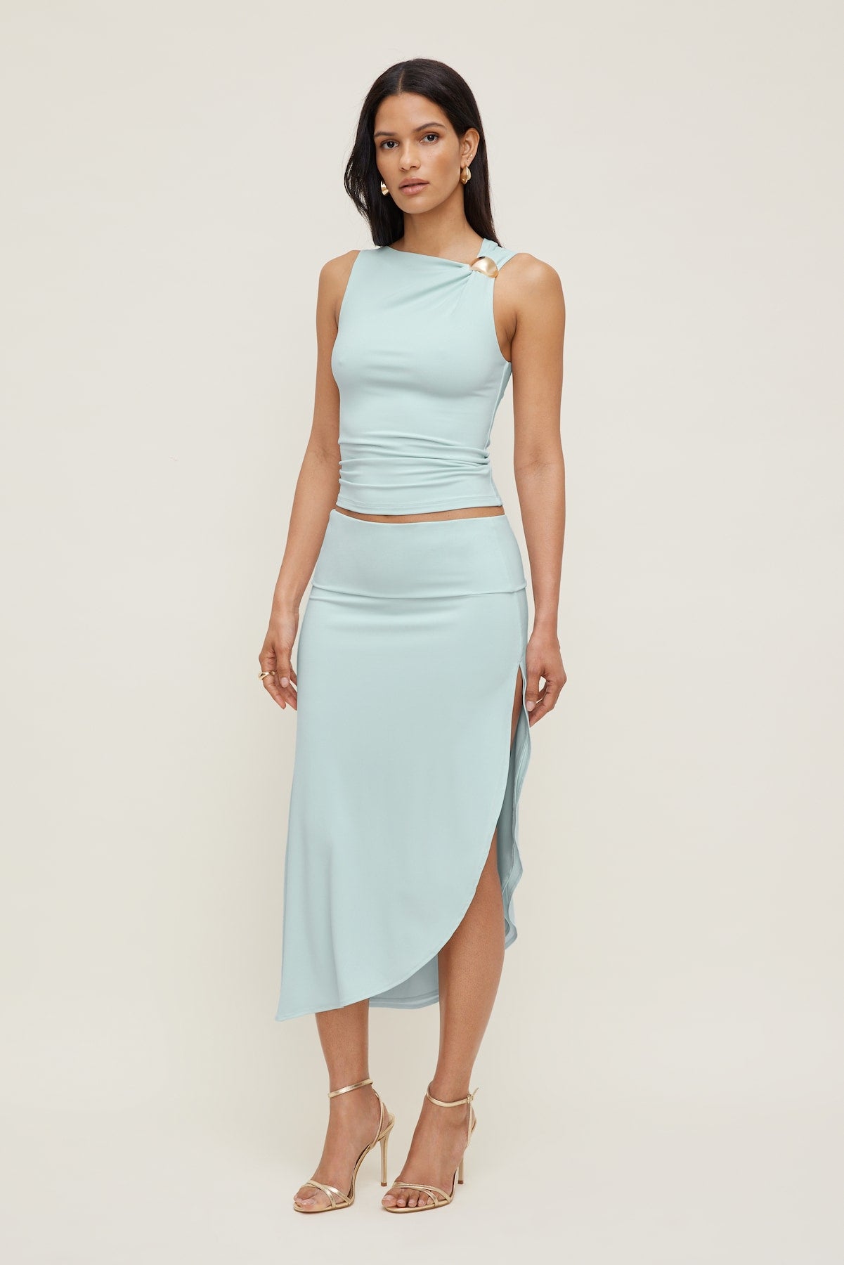 Dynamite Store | Sculpt Metal Detail Top Blue