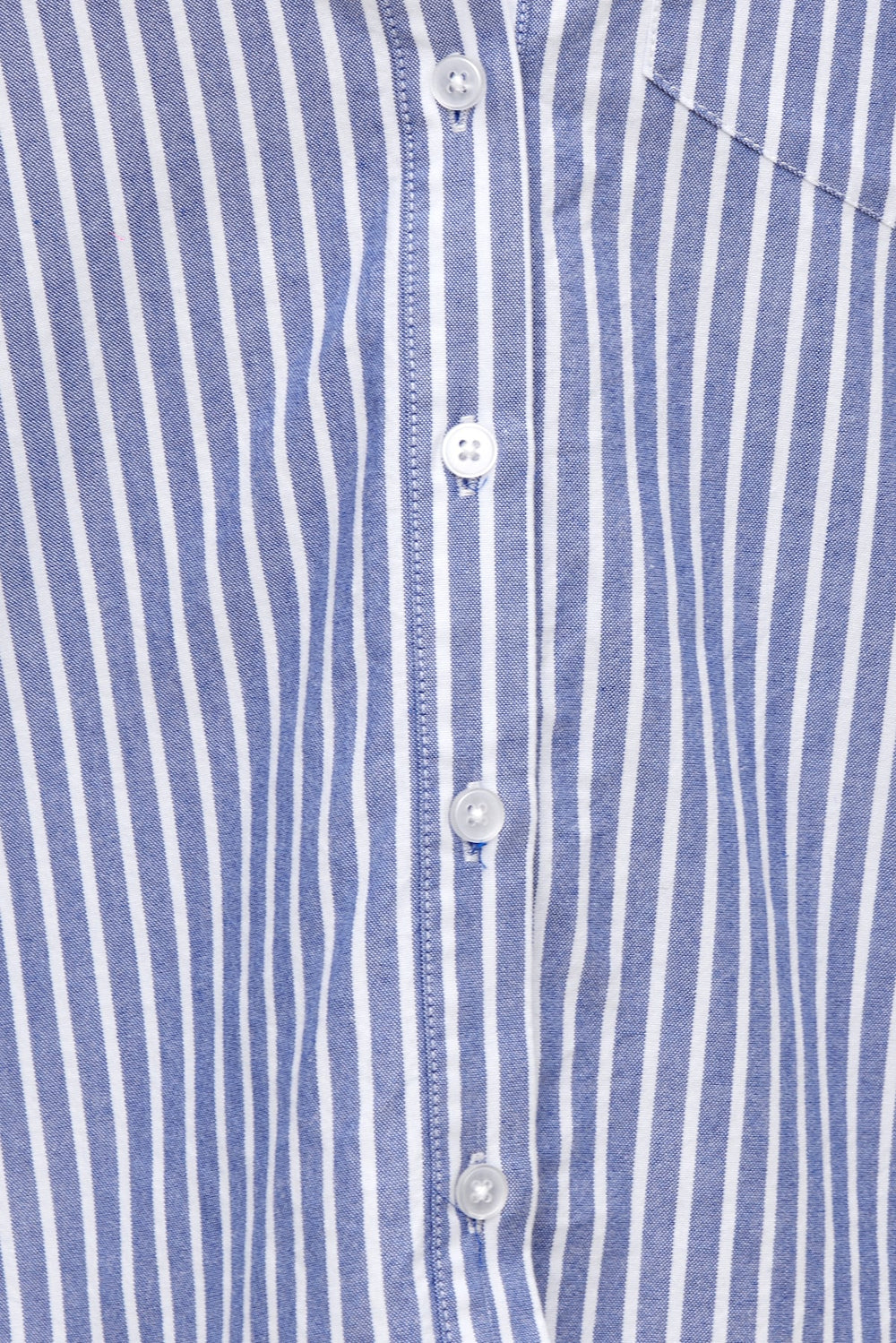Dynamite Website Shop | Striped Poplin Shirt Blue