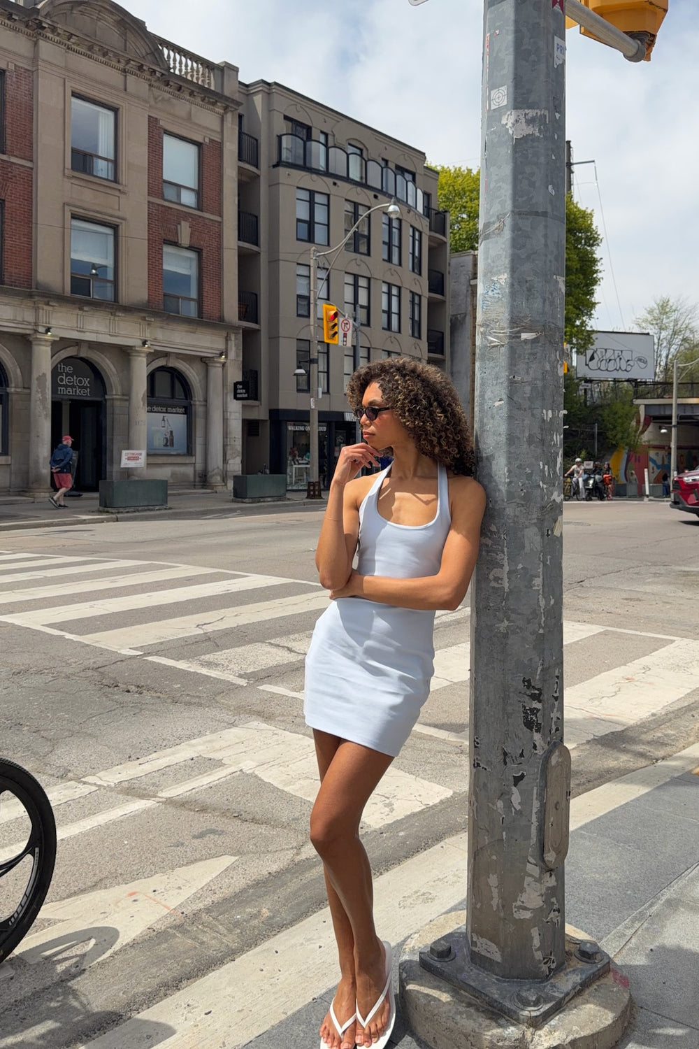 Dynamite US | Gia Ponte Mini Dress Blue