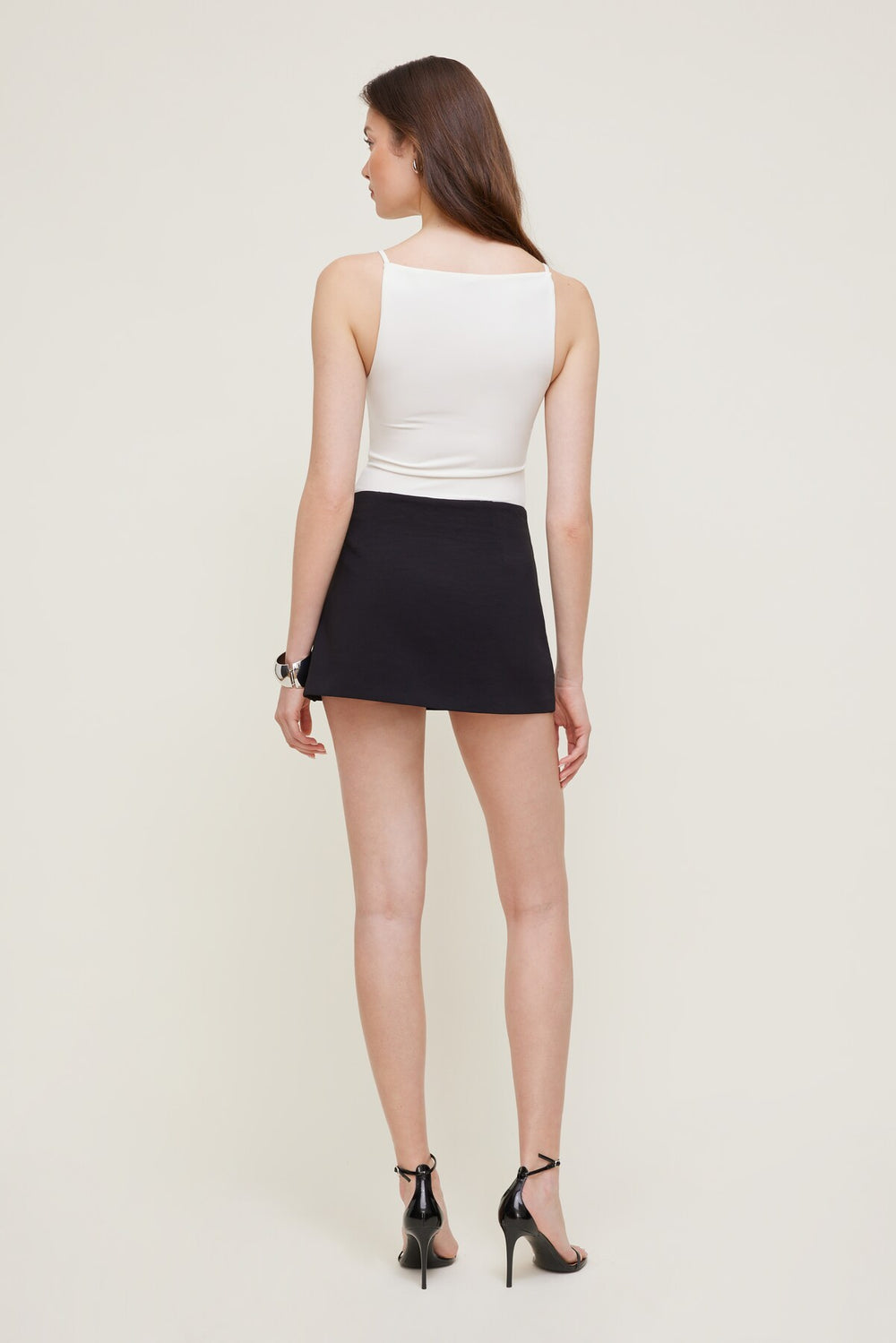 Dynamite Outlet | Sculpt Strappy Boat Neck Tank Top White