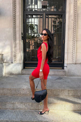 Dynamite Outlets | Sculpt Open Back Mini Dress Red