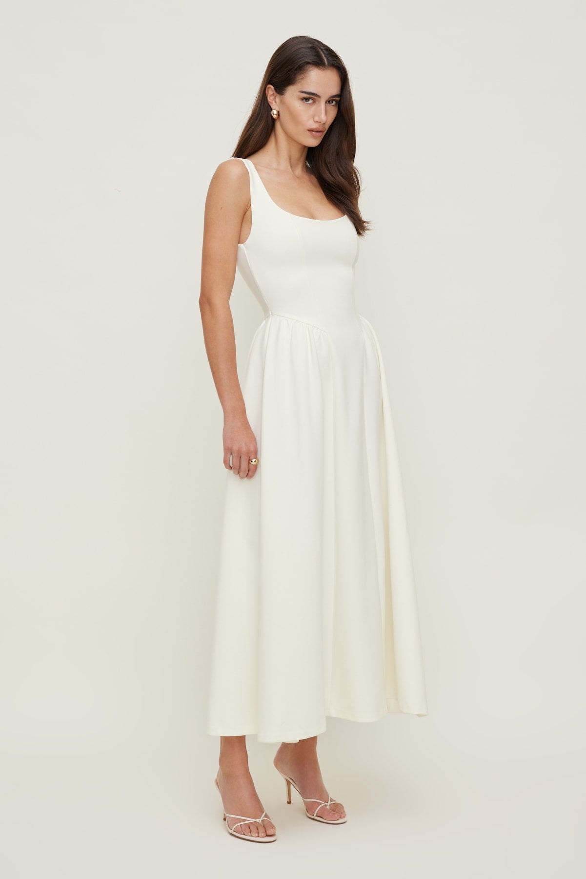 Dynamite Online | Irina Ponte Midi Dress White