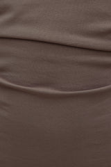 Dynamite On Sale | Katia Ruched Jersey Mini Dress Brown