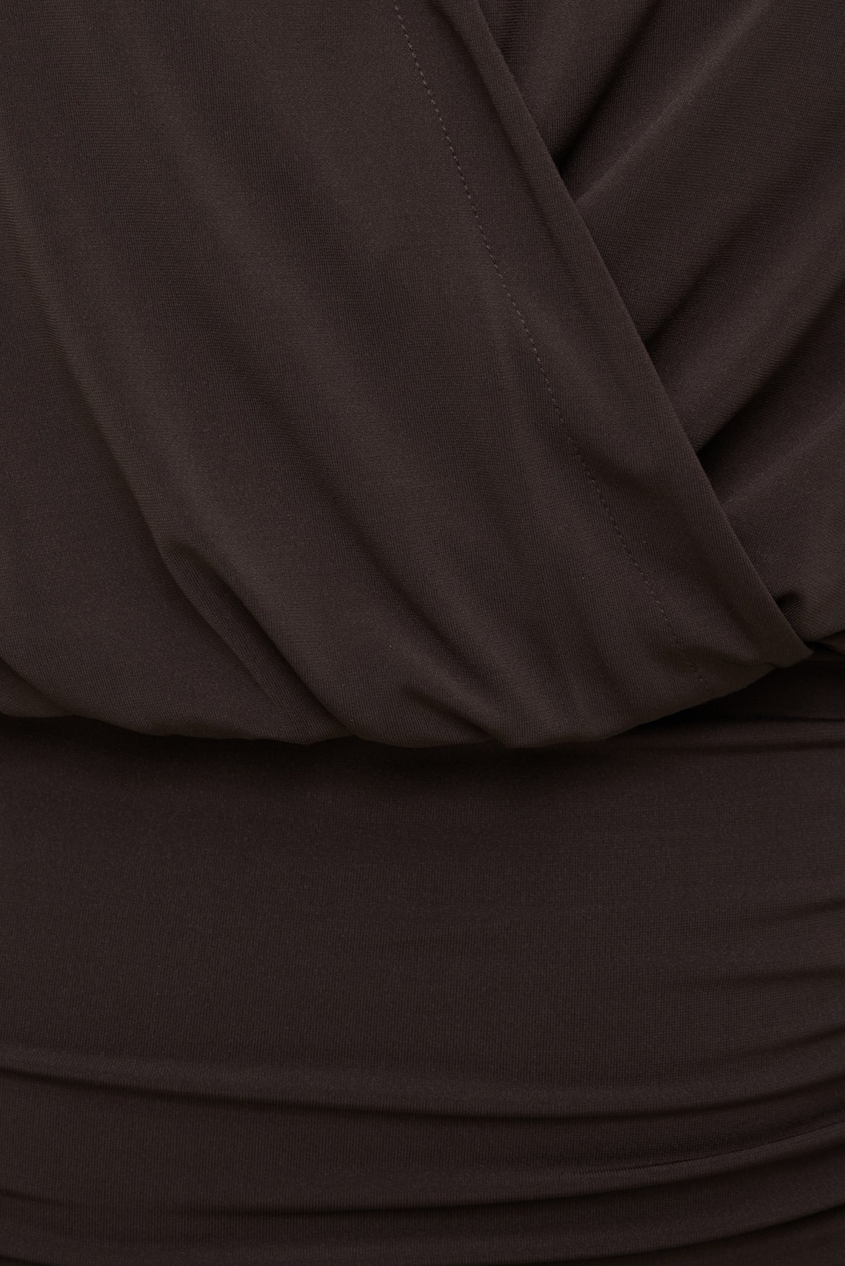 Dynamite Outlets | Sculpt Mini Shirt Dress Brown