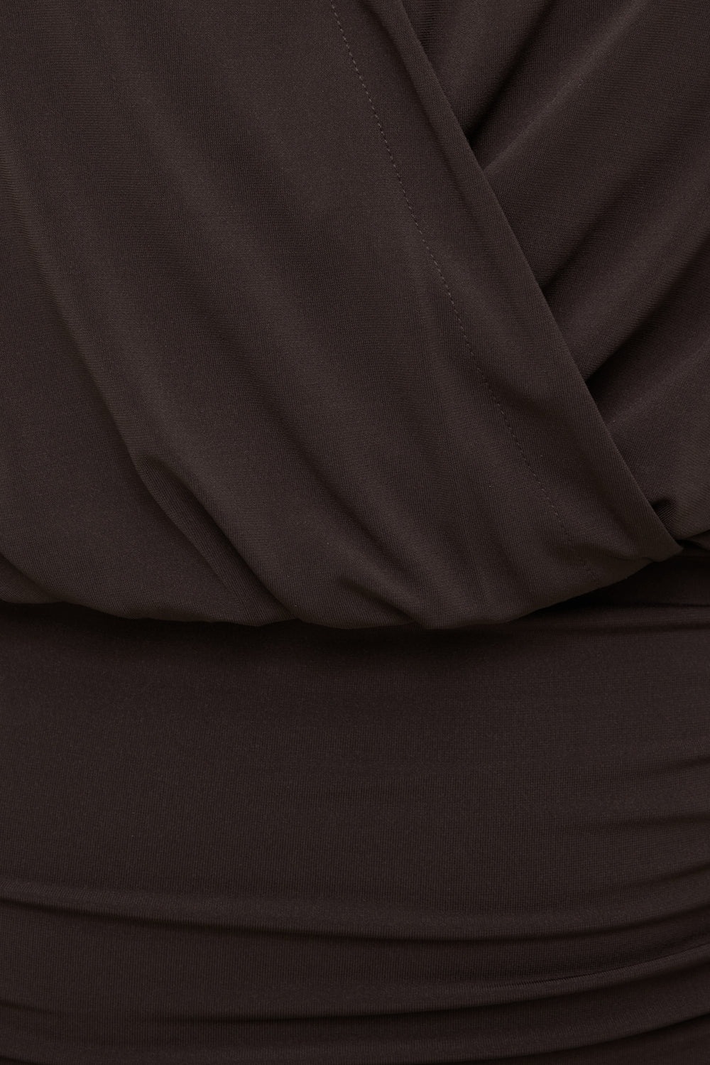 Dynamite Outlets | Sculpt Mini Shirt Dress Brown