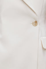 Dynamite Discount | Cap Sleeve Blazer Romper Mini Dress Beige