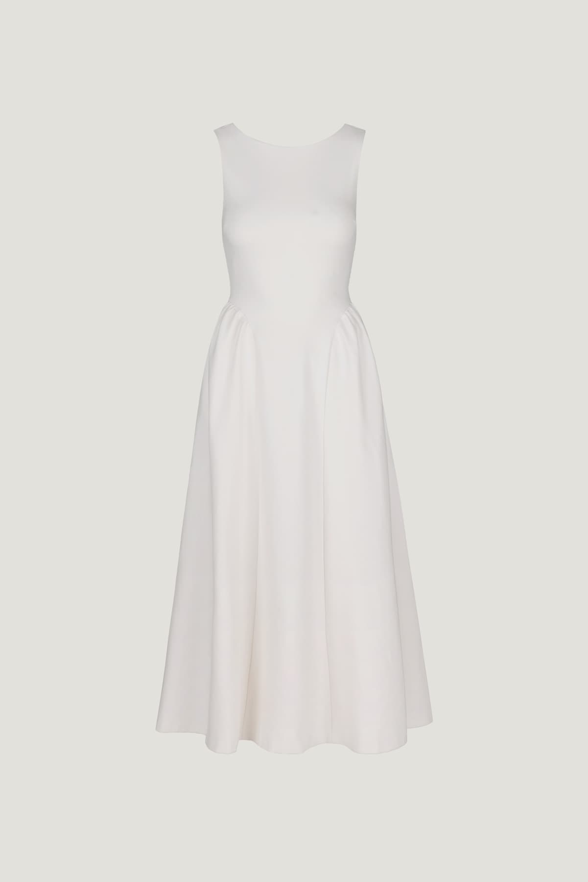Dynamite Store | Iris Ponte Midi Dress Beige