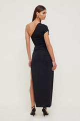 Dynamite Outlet | Sculpt Slit Maxi Dress Black