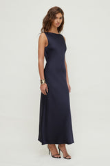 Dynamite US | Nora Satin Maxi Slip Dress Navy