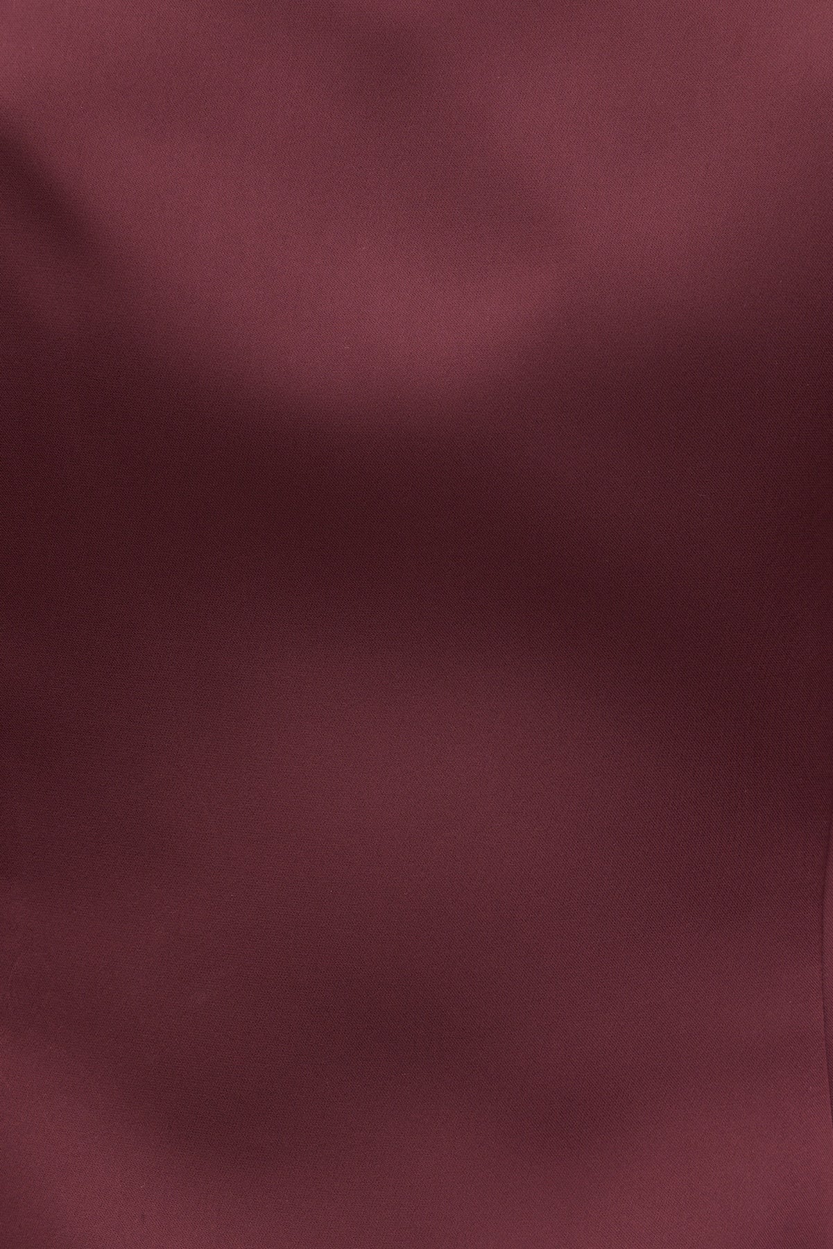 Dynamite Outlet | Amaya Satin Halter Mini Dress Burgundy