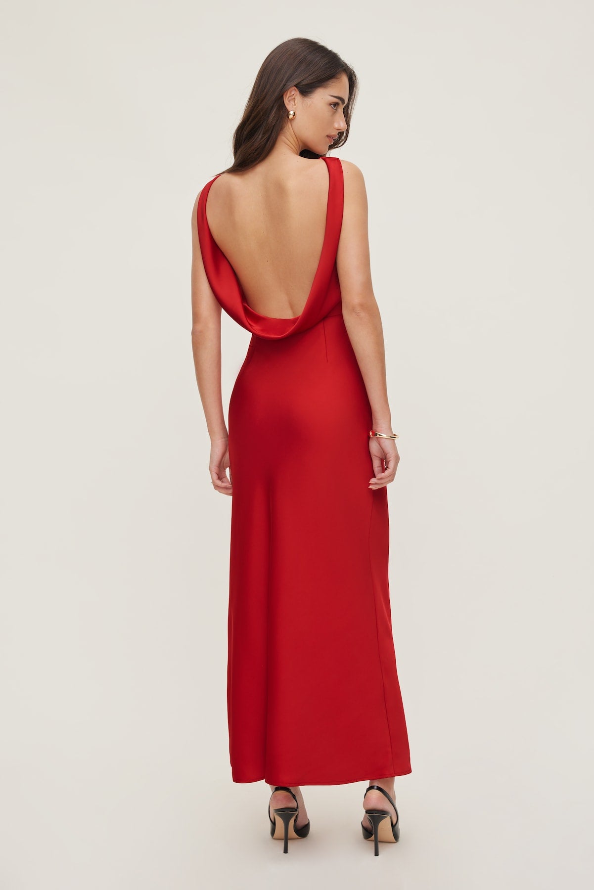 Dynamite Store | Nora Satin Maxi Slip Dress RED