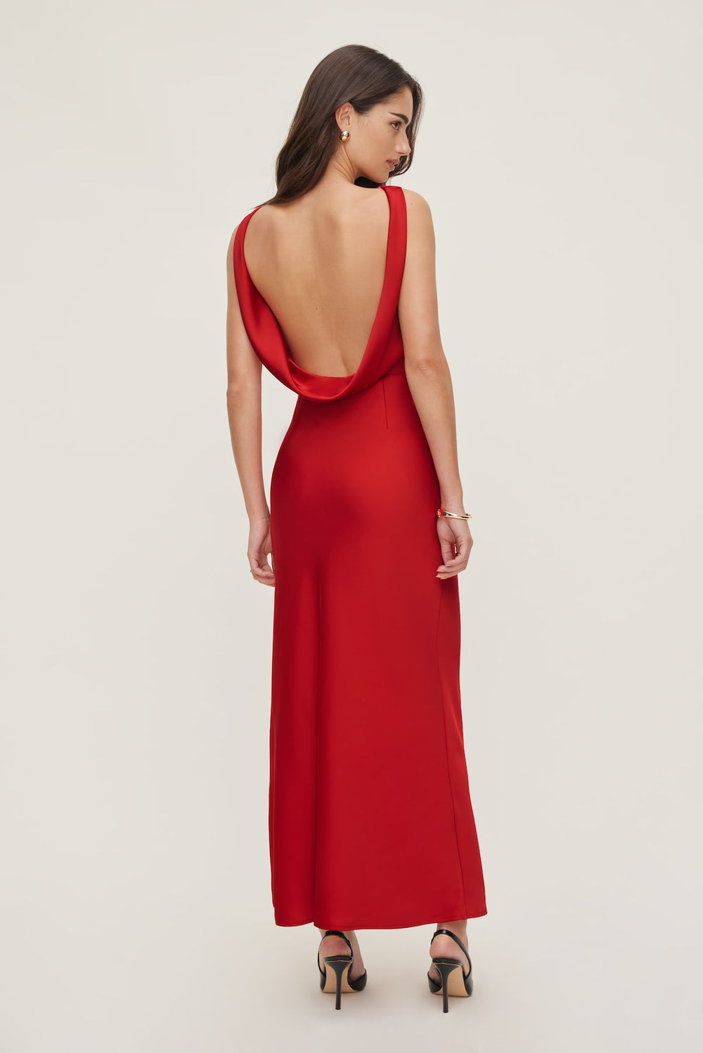 Dynamite Store | Nora Satin Maxi Slip Dress RED