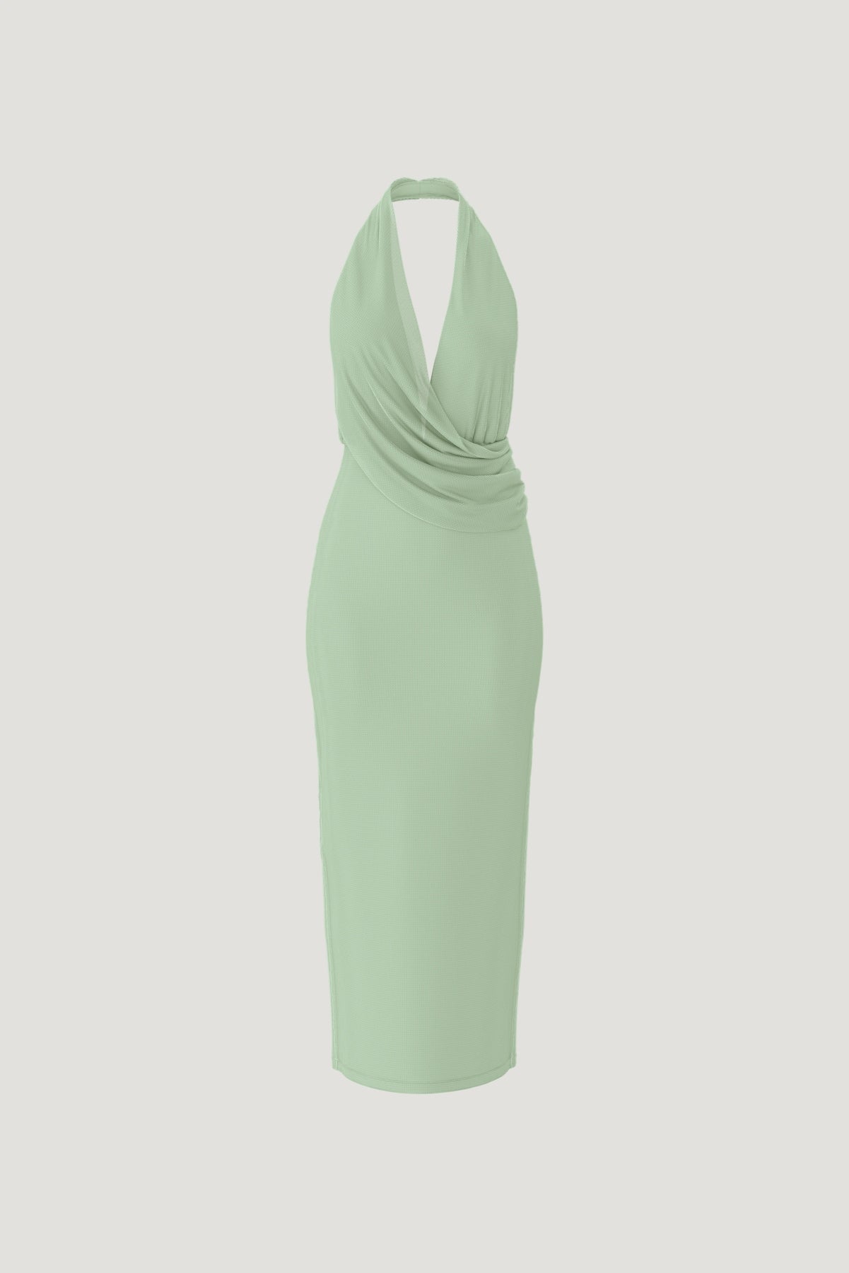 Dynamite Website Shop | Plunge Mesh Maxi Dress Green