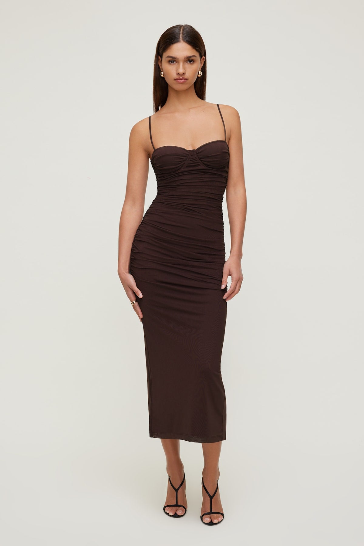 Dynamite On Sale | Mona Mesh Midi Dress Purple