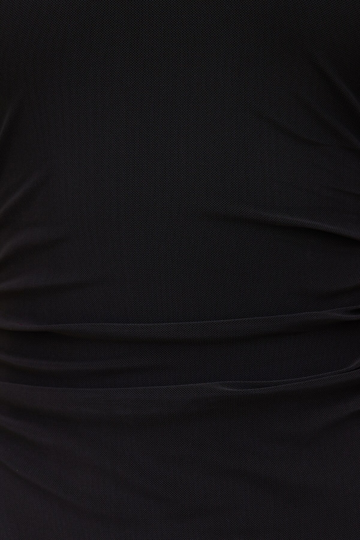 Dynamite Online | Sheer Mesh Halter Maxi Dress Black