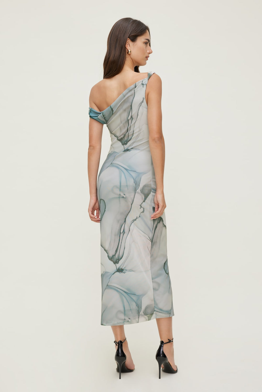 Dynamite Outlet | Jayde Mesh Maxi Dress Blue