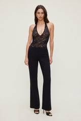 Dynamite Website Shop | Lace Plunge Bodysuit Black