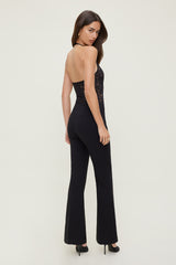 Dynamite Website Shop | Lace Plunge Bodysuit Black